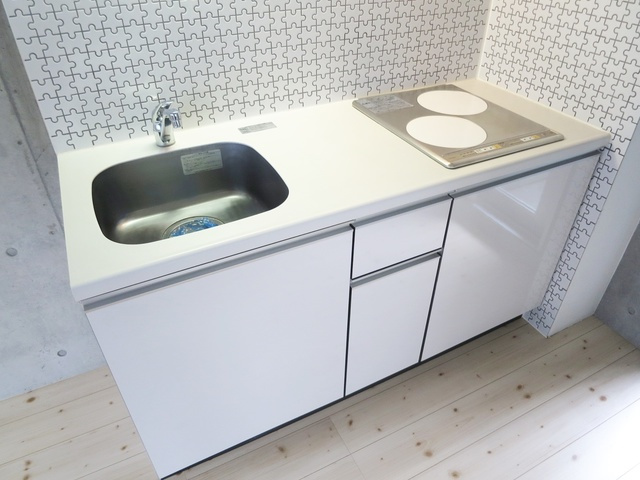 ダイチアパートメント南小岩のキッチン|IH2口コンロ☆