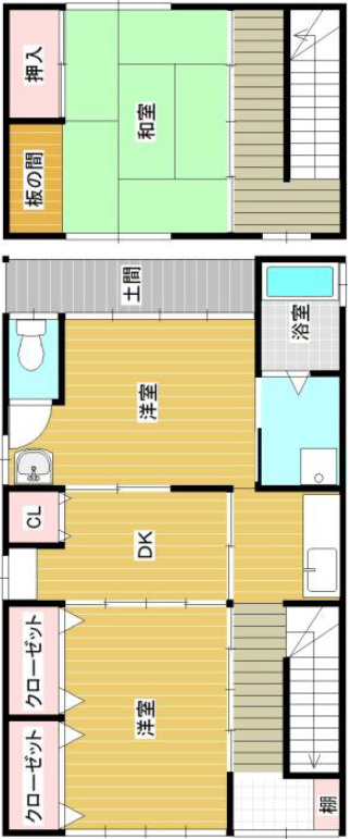 大江アパートⅡの間取り