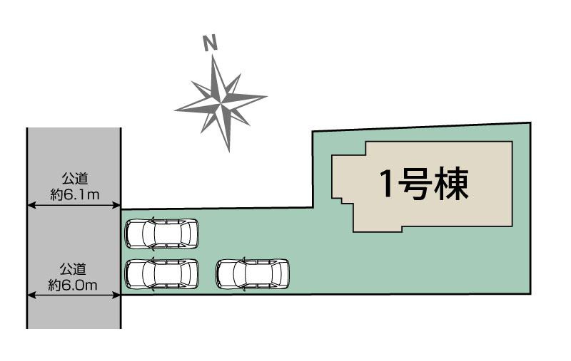 BLOOMING GARDEN　太田市亀岡町の区画図
