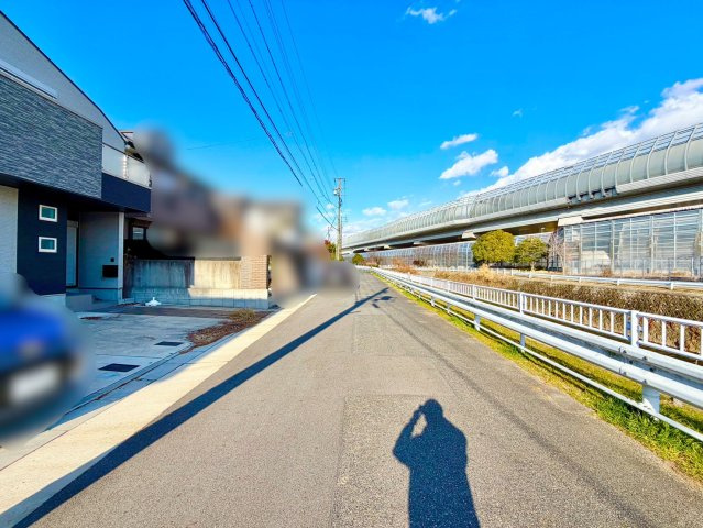 名東区神里二丁目戸建の前面道路含む現地写真|前面道路