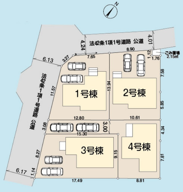 【2号棟　区画図】