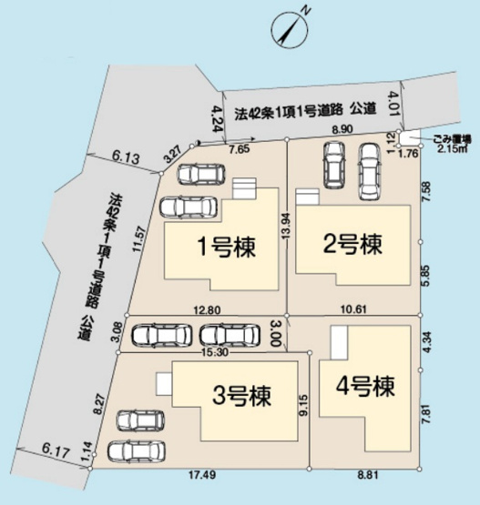 【2号棟　区画図】