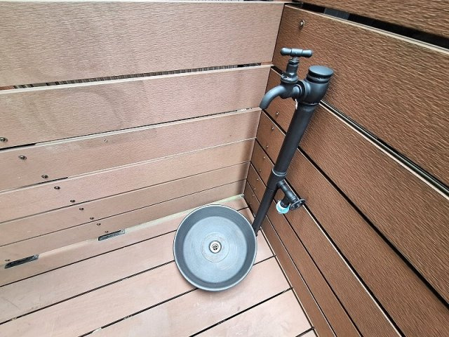 【その他】 | 板橋区高島平5丁目　中古一戸建住宅　（成増店） | ウッドデッキ内には立水栓