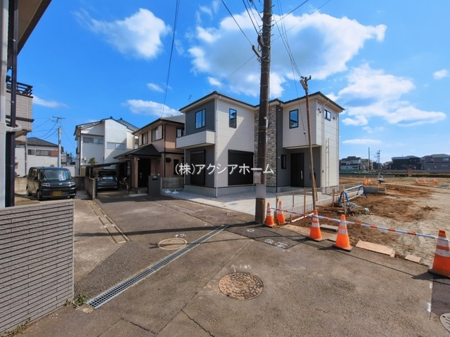 所沢市花園1丁目・全1棟　新築一戸建　～並列駐車2台可～の前面道路含む現地写真|現地写真（2026年3月16日撮影）
