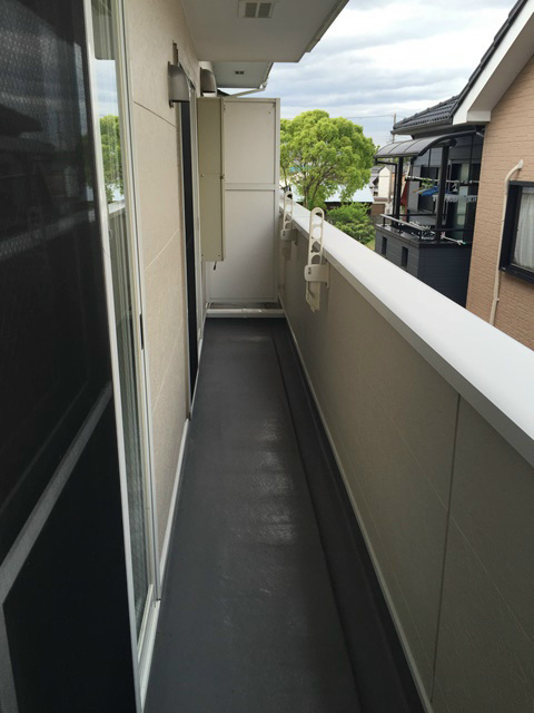 岸和田市三田町のハイツのバルコニー|バルコニー付きです