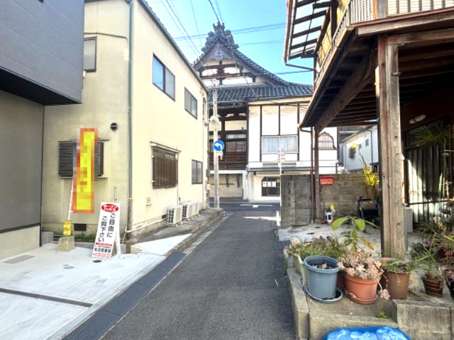 南区宇品御幸5丁目の前面道路含む現地写真