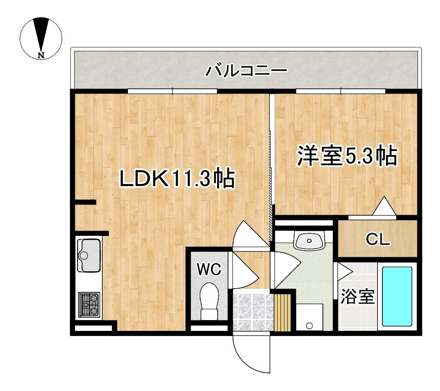サニーソレイユの間取り