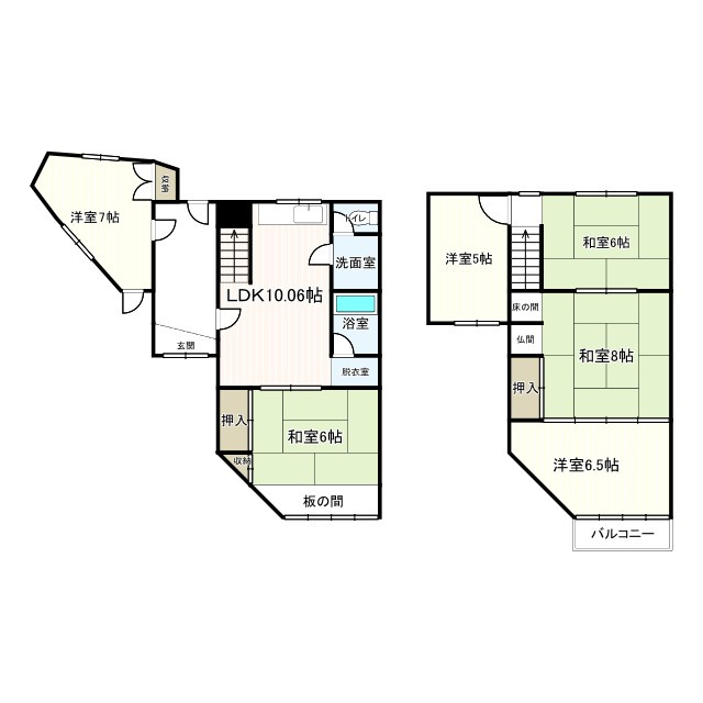 高砂市中筋戸建の間取り