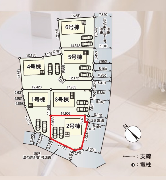 Cradlegarden　 那珂市瓜連　第14　2の前面道路含む現地写真|並列駐車可能なカースペース確保。気になる他の物件と合わせての現地ご案内も可能です。HPから、またお電話でも、お気軽にお問い合わせください。

