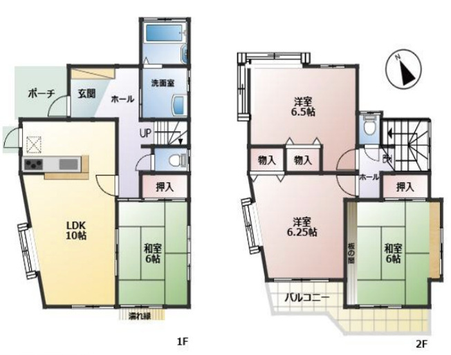 【間取り】 | 白岡市小久喜　中古戸建