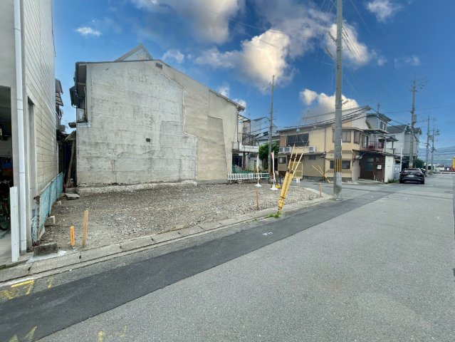 羽束師志水町　建築条件無土地の外観