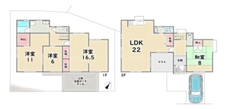 【間取り】 | 西京区松室田中町