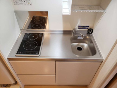 【キッチン】 | クレイノ花水木三番館 | 一人暮らしにピッタリの機能的なシンク