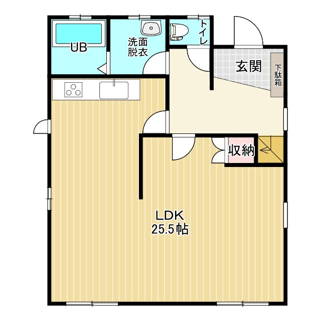 想定年間賃料　万　想定利回り　％　木造戸建の間取り|１F