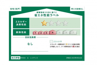 【省エネ性能ラベル】 | ROSSO&レジデンス(ロッソアンドレジデンス)