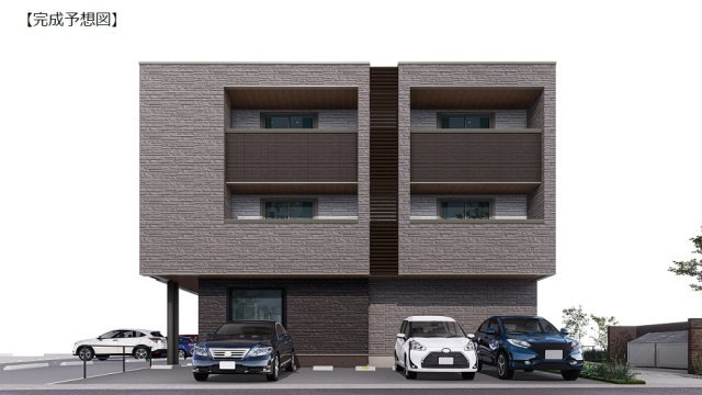 足立区江北１丁目の賃貸マンションの外観パース