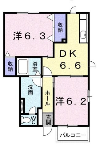 ポポラ－レＢの間取り