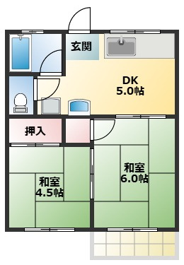 【間取り】 | 新芦屋ハイツ