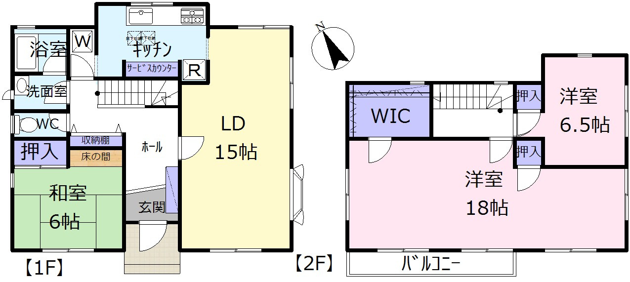 東松山市大字下野本1531-1 中古戸建の間取り