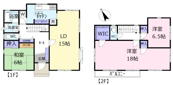 東松山市大字下野本　 中古戸建の間取り