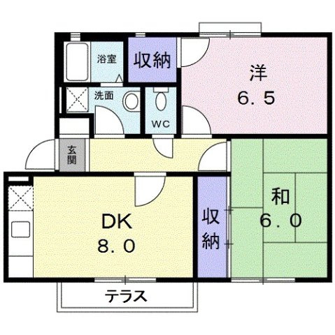 ミズキハイツの間取り