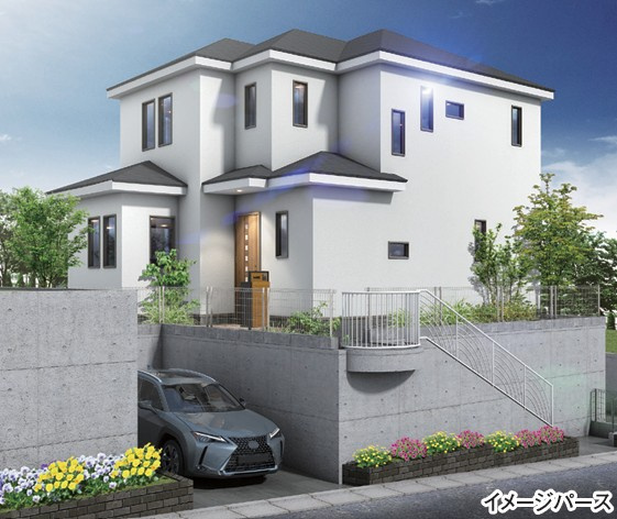 泉区領家4丁目 新築戸建 5980万円の外観パース