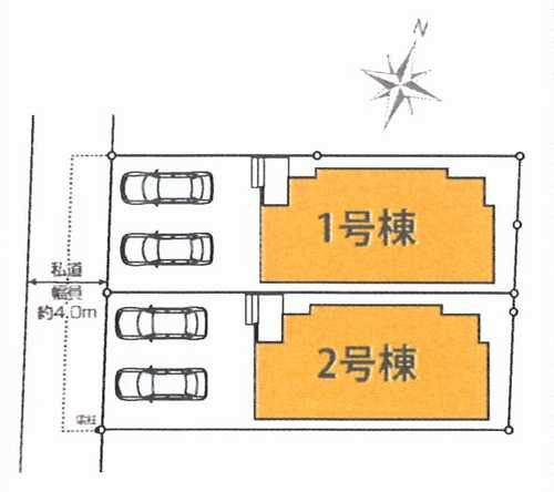 大和市南林間9期　新築戸建全2棟　1号棟 の区画図