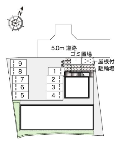 【駐車場】 | レオパレスレインボー松ヶ丘