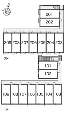 【区画図】 | レオパレスレインボー松ヶ丘