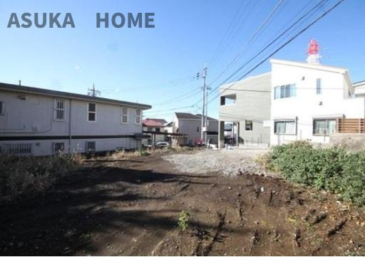 旭区東希望ヶ丘2期の前面道路含む現地写真|基礎工事が終わりいよいよ建築ですね。完成が楽しみですね。