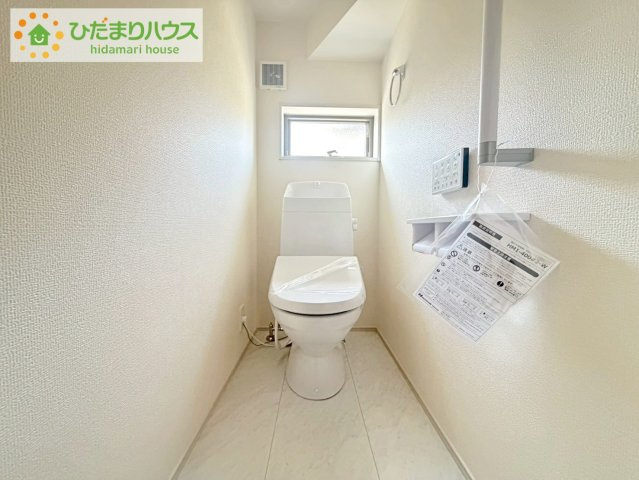 日立市相田町5期　新築戸建のトイレ|トイレは1F、2F共に完備！取り合いになることがありませんね(^^)/