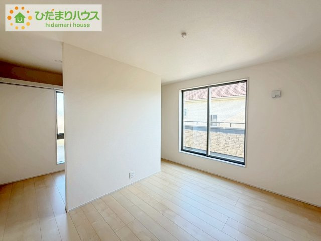 日立市相田町5期　新築戸建の寝室|大きなベッドを置いても余裕の広さの主寝室♪♪