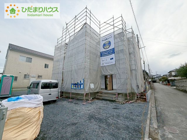 日立市相田町5期　新築戸建の外観|４月中旬完成予定！
似た作りのモデルハウスご紹介できます♪