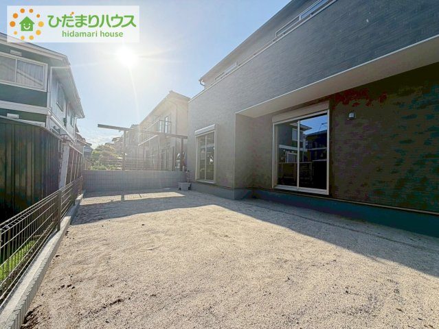 日立市相田町5期　新築戸建の庭|家族みんなで広～いお庭でバーベキューが楽しめます(^^♪