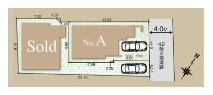【区画図】 | 中野区南台２丁目　新築戸建て | 幡ヶ谷駅徒歩13分に全2棟の新築戸建てが誕生です