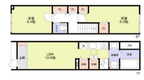 杉並区上井草１丁目のタウンの間取り