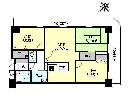 プレステージ大久保駅前の間取り