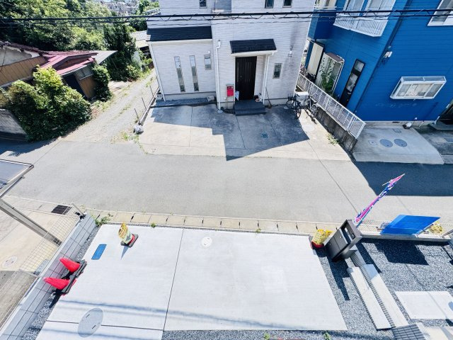 松戸市根木内新築戸建【根木内小学校：10分】の展望|バルコニーより道路側眺望