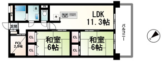 【間取り】 | 守山アーバンライフ