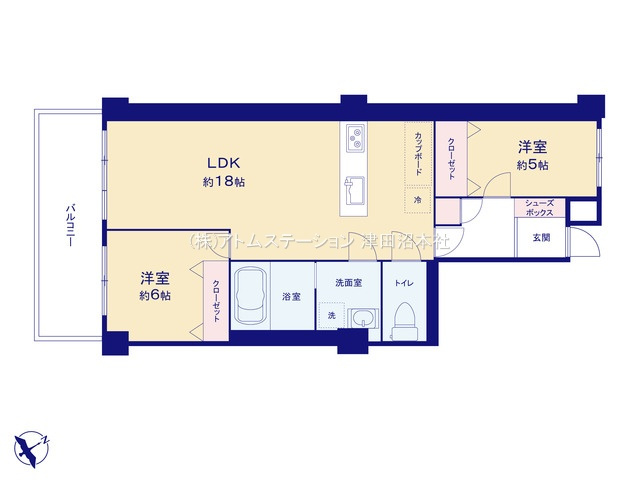 【間取り】 | アトムセレクト　パレ・ドール津田沼　3階