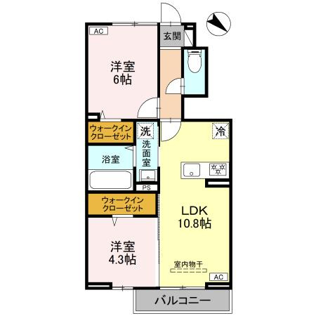 【間取り】 | CLASSEUM桶川泉　Ⅰ