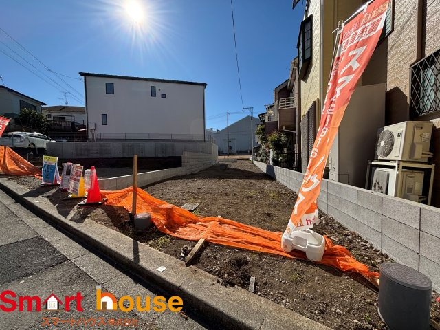 相模原市宮下本町　全2区画の前面道路含む現地写真