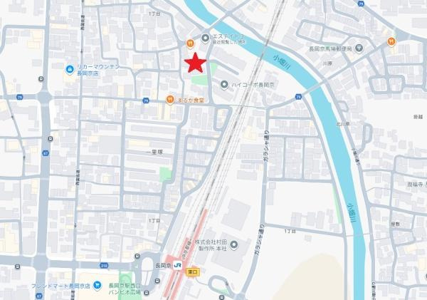 MAKANI長岡京の地図