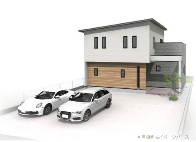 【外観パース】 | セレクト花水木　行田市・行田　新築戸建　全　棟　号棟 | 1号棟