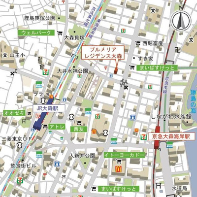 【地図】 | プルメリアレジデンス大森
