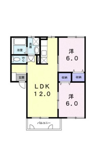 【間取り】 | クレストール森松Ⅱ