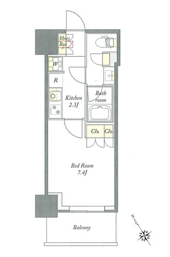 プライムメゾン板橋の間取り