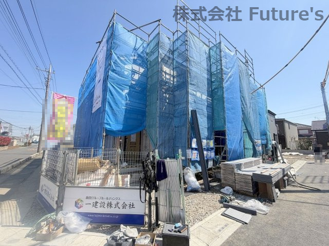 三郷市彦糸1丁目　新築戸建　全6棟　3号棟の外観|現地の写真になります。