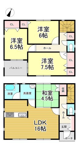 【間取り】 | クレイドルガーデン石巻市中央第3