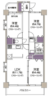 【間取り】 | ソルシェ武蔵浦和